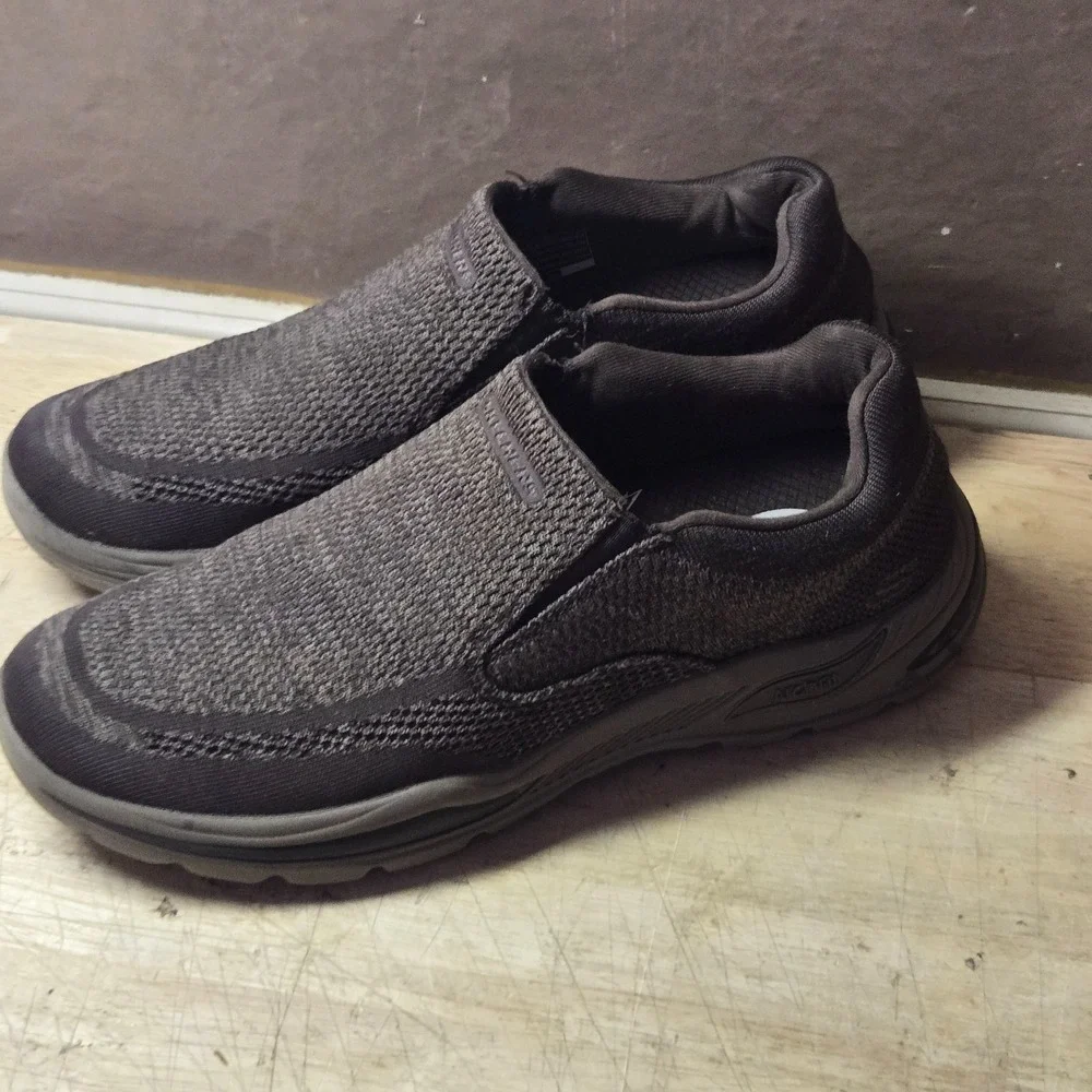 Skechers Men's Arch Fit Motley - Vaseo Casual Slip On Shoes 204495 Brown Sz 11.5